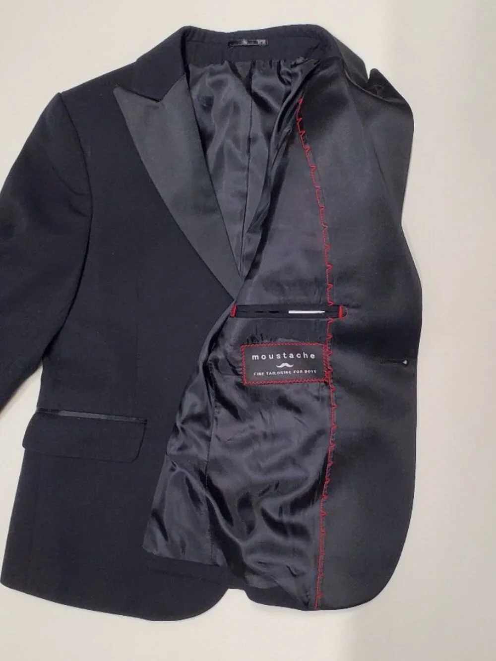 Moustache boys suit